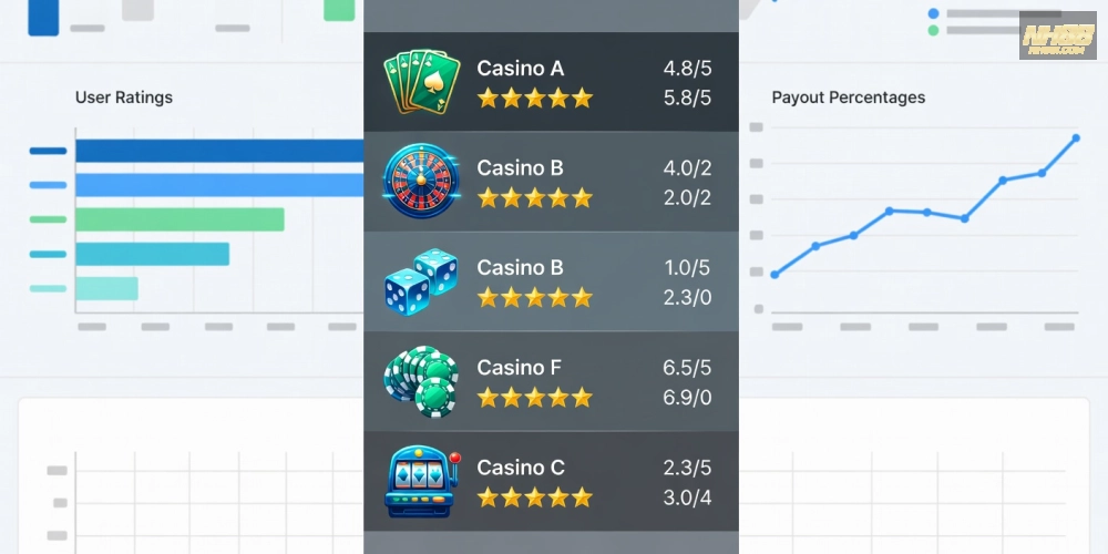 Top casino nh88 uy tín với biểu đồ đánh giá chi tiết