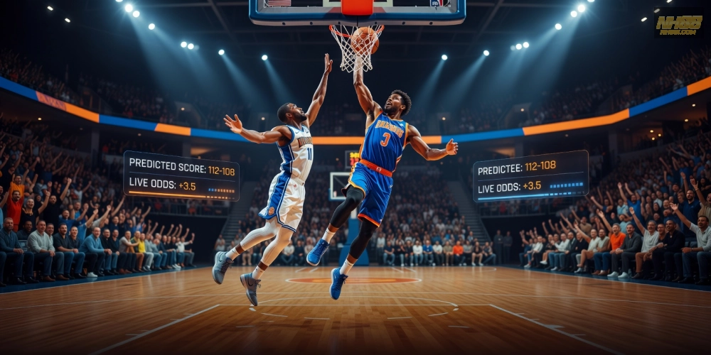 Hình ảnh minh họa cá cược bóng rổ NBA trên NH88 với giao diện sống động